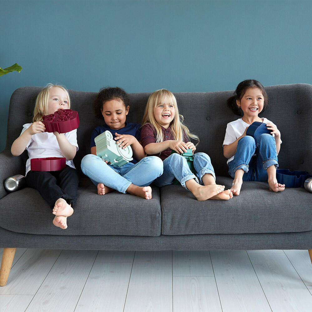 Blafre Lunchbox Fuchs light green/navy