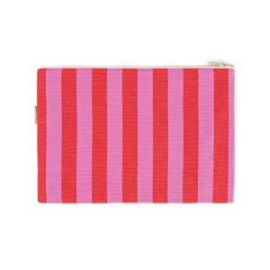 Pouch gestreift Orchid_red