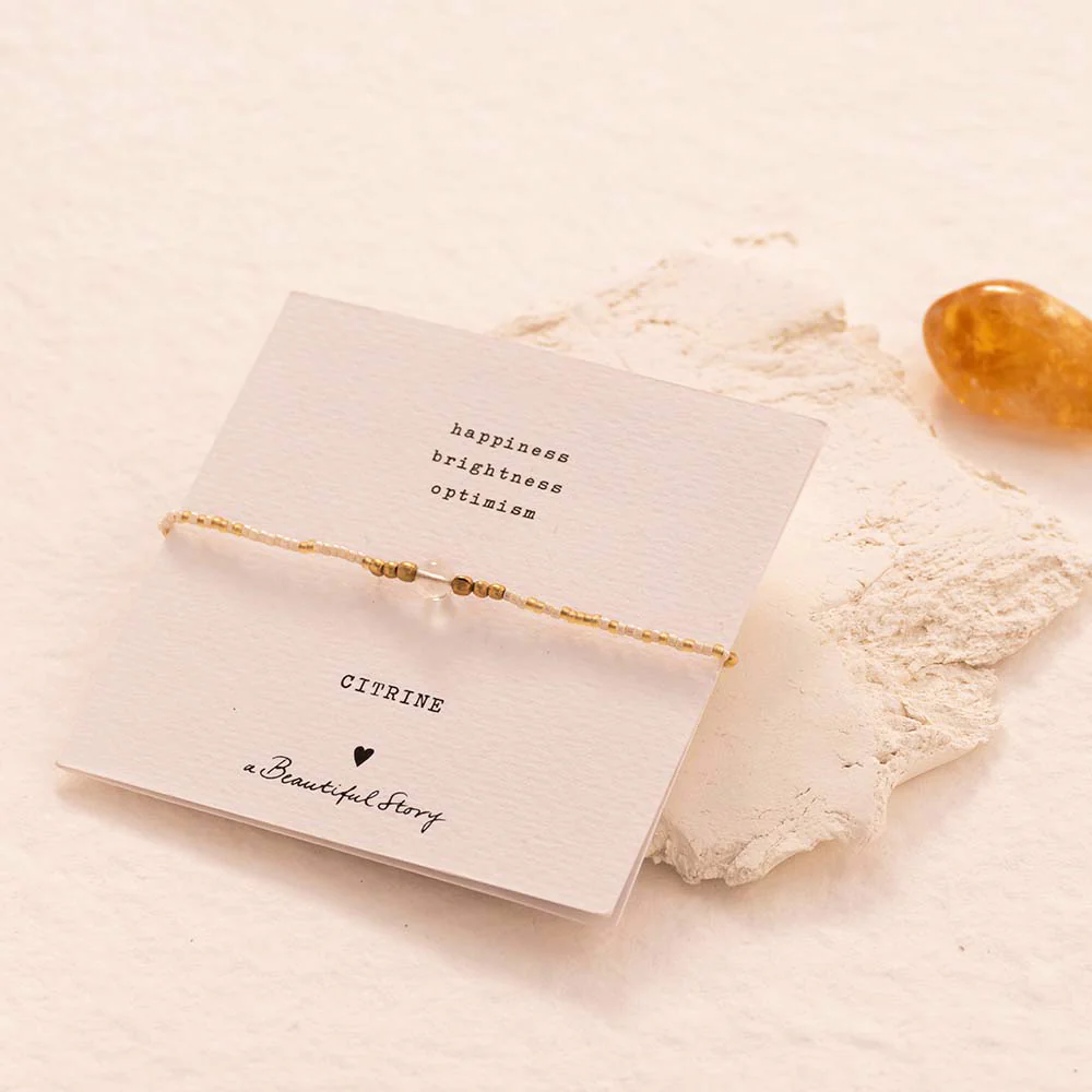 Iris Card Citrin Goldfarbenes Armband