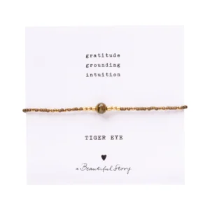 Iris Card Tiger Eye Goldfarbenes Armband