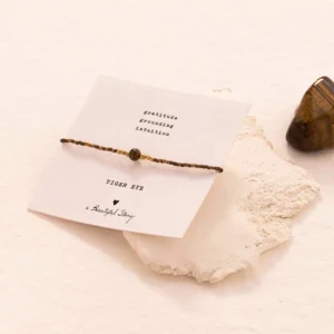 Iris Card Tiger Eye Goldfarbenes Armband