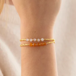 Essential Karneol Armband Goldfarben