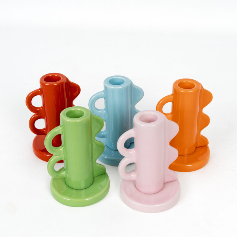 Helio Ferretti Vintage Double Handle Kerzenhalter