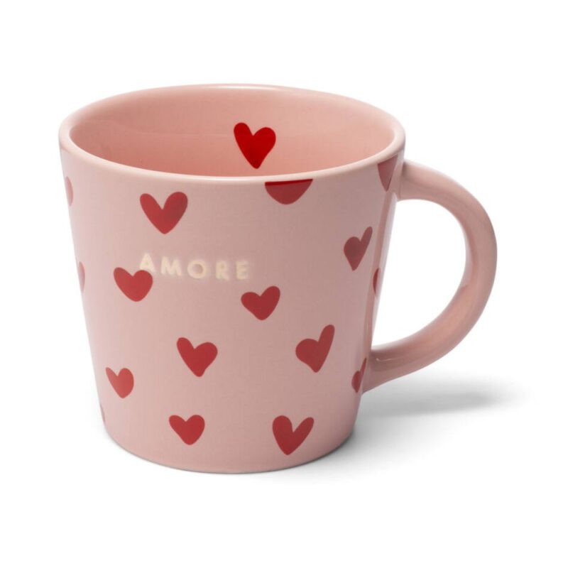 Cappuccino Tasse Hearts Amore - pink - 250ml