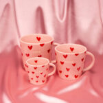 Cappuccino Tasse Hearts Amore – pink – 250ml