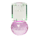 Kristallhalter, minze/violett, 10,5x6x6 cm