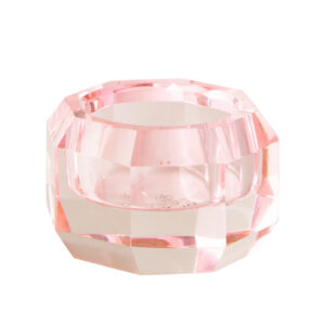 Kristallhalter, pink, 4x6x6 cm