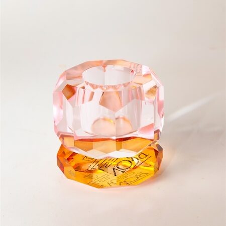 ImageHandler.ashx-2 Kristall-Kerzenhalter pink/gelb