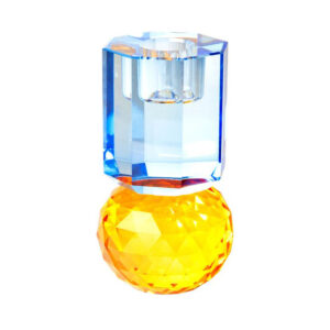 Kristallhalter, bernstein/kobalt, 10,5x6x6 cm