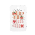 Cherry Heart Fabric Clip