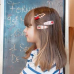 Stripe Cherry Clips