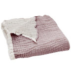 Musselin Plaid korallenrot