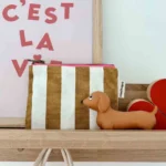 Geldbörse Streifen Caramel2