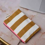 Geldbörse Streifen Caramel3