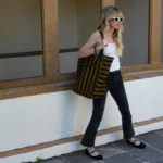 Tote Bag Kümmel gestreift