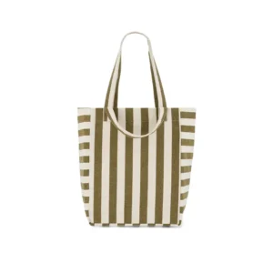 Tote Bag Stripes oliv