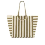 Tragetasche gestreift Oliv Tragetasche gestreift Oliv