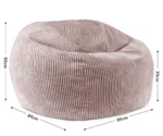 Funzy Sitzsack Cord Kirschblüte Rosa