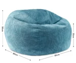 Funzy Sitzsack Cord Lagune Blau