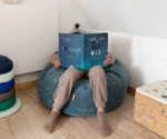 Funzy Sitzsack Cord Lagune Blau