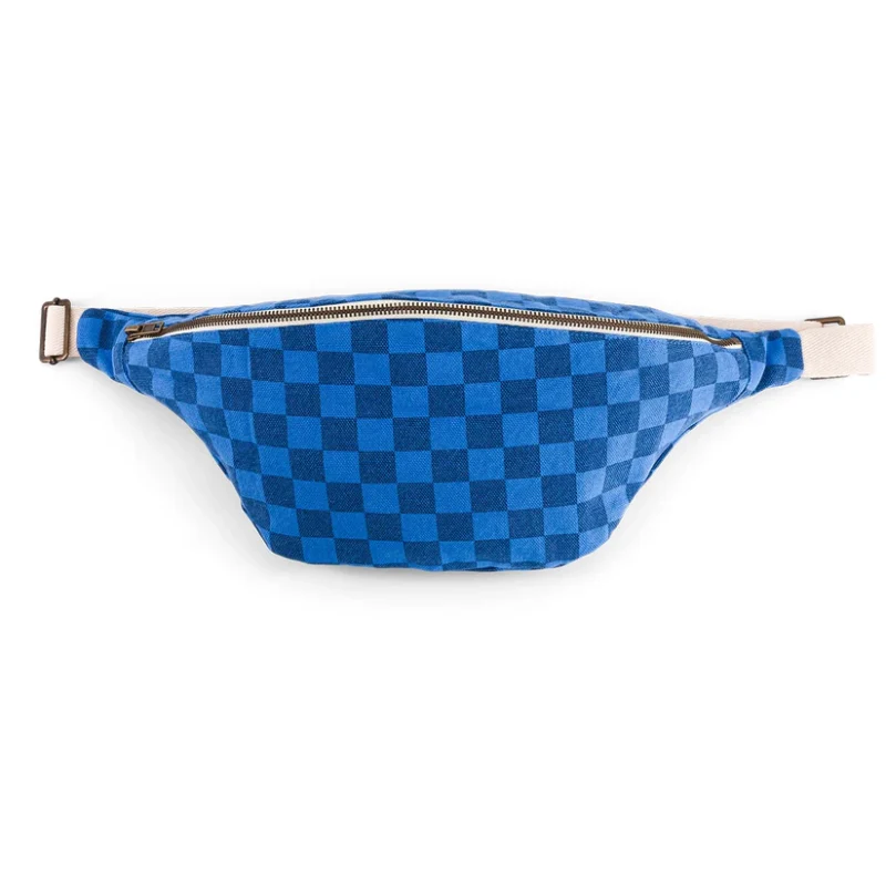 Gürteltasche Check BLue