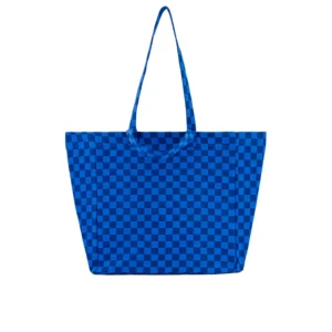 Tragetasche Karo Greek blue