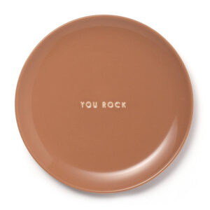 Frühstücksteller You Rock in Terracotta von Vondels