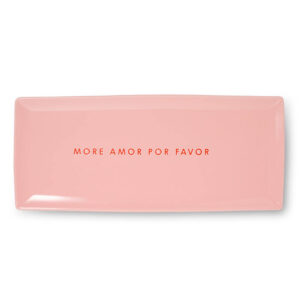 Vondels Servierplatte More Amor Por Favor in Pink