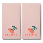 Vondels Serviette mit Stickerei Ma Chérie