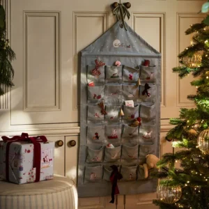 Adventskalender blaugrau zum selber befüllen