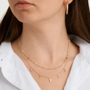 Halskette mit grafischen Anhängern von PURE by Nat