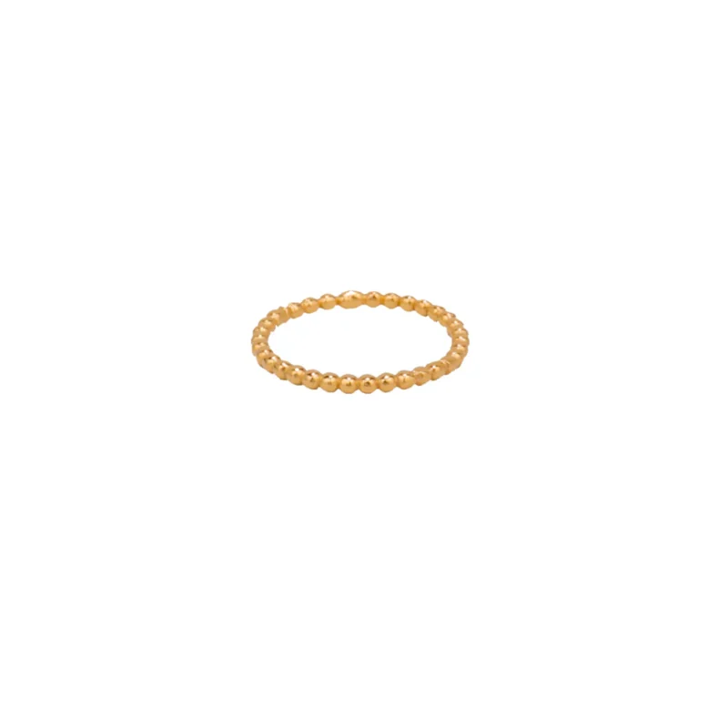Dotted Band Ring in Gold von PROTSAAH