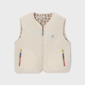 BILLYBELT Sherpa-Weste Elfenbein