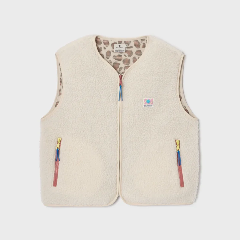 BILLYBELT Sherpa-Weste Elfenbein