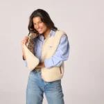 BILLYBELT Sherpa-Weste Elfenbein