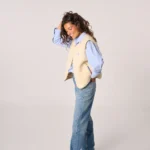 BILLYBELT Sherpa-Weste Elfenbein