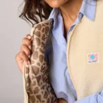 BILLYBELT Sherpa-Weste Elfenbein