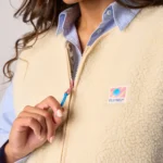 BILLYBELT Sherpa-Weste Elfenbein