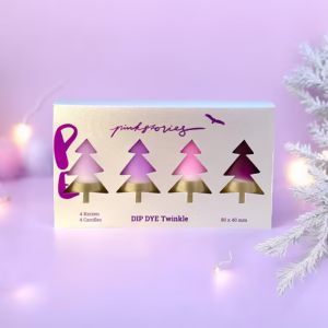 Dip Dye Twinkle Kerzen Berry Lush