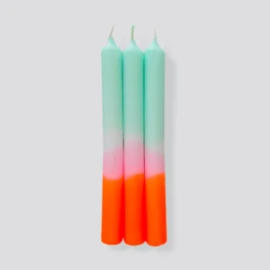 Stabkerze Dip Dye Neon Sorbet