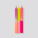 Stabkerze Dip Dye Neon Summer
