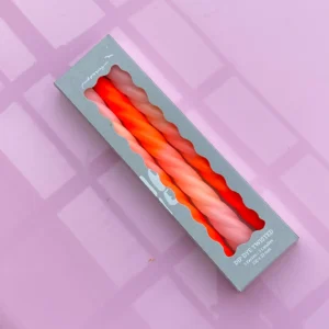 Stabkerze Dip Dye Twisted Shady Peach