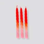 Stabkerze Dip Dye Twisted Shady Peach1