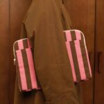 Laptop-Hülle Streifen Funky Pink/Olive