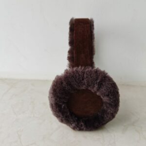 Ohrenwärmer aus Lammfell Braun