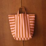 Tote Bag in Erdbeer/Caramel von Rose in April