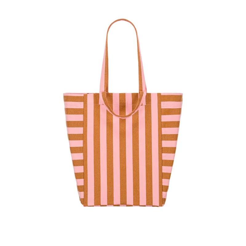 Tote Bag in Erdbeer/Caramel von Rose in April