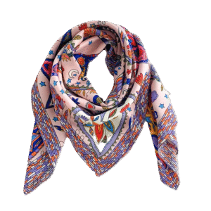 Foulard Birds in Rosa