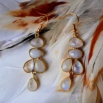 Ohrringe Mayra Rainbow Moonstone von Ginandger