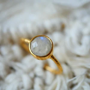 Ginandger - Verstellbarer Ring Lavanya Moonstone
